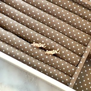 Marc Jacob’s logo rose gold earrings